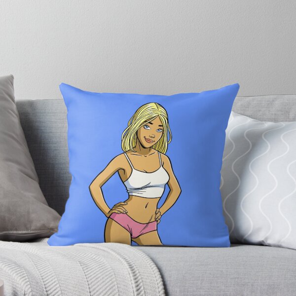 Item preview, CutiePie #1 - Blue-eyed blonde in crop top designed and sold by CutiePiesArt.