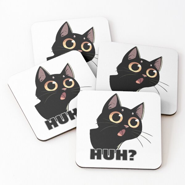 Item preview, Huh Black Cat designed and sold by Gkinoki.