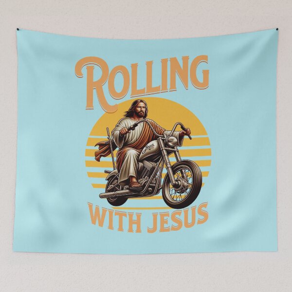 Item preview, Rolling with Jesus in style designed and sold by SmilesnGifts.