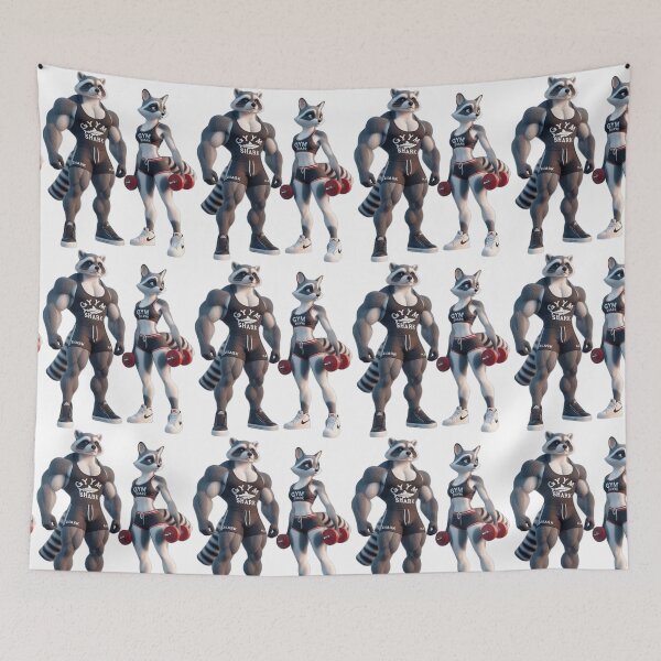 Item preview, GYM LOVER Raccoon designed and sold by 42youbest.