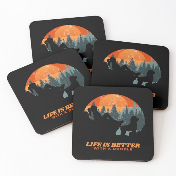 Item preview, Womens Life Is Better With A Doodle Sunset Gift designed and sold by Guarddogdrive.