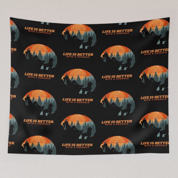 Item preview, Womens Life Is Better With A Groodle Sunset Gift designed and sold by Guarddogdrive.