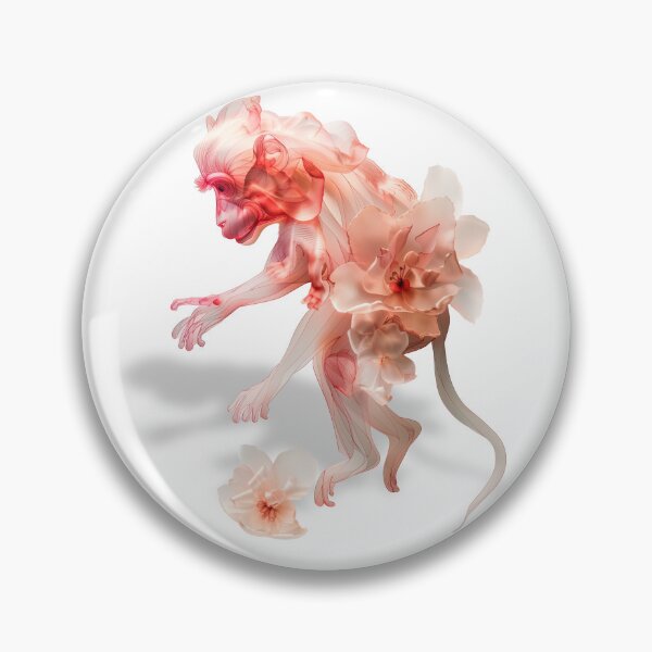 Item preview, Monkey Shaped with Petal Art designed and sold by chi3-jp.