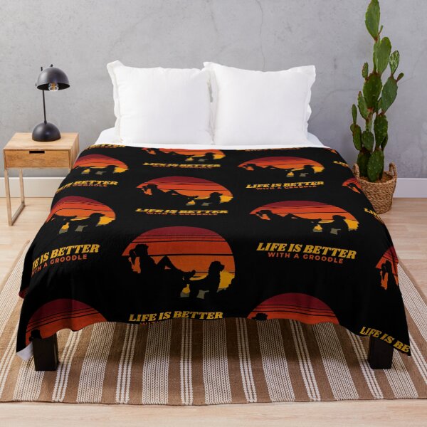Item preview, Womens Life Is Better With A Groodle Sunset Gift designed and sold by Guarddogdrive.