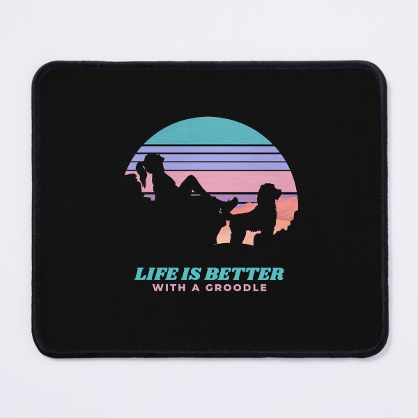 Item preview, Womens Life Is Better With A Groodle Purple Sunset Gift designed and sold by Guarddogdrive.