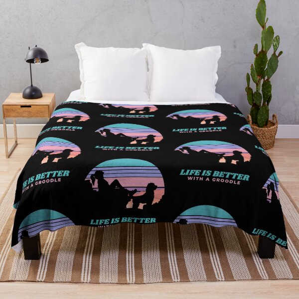 Item preview, Womens Life Is Better With A Groodle Purple Sunset Gift designed and sold by Guarddogdrive.