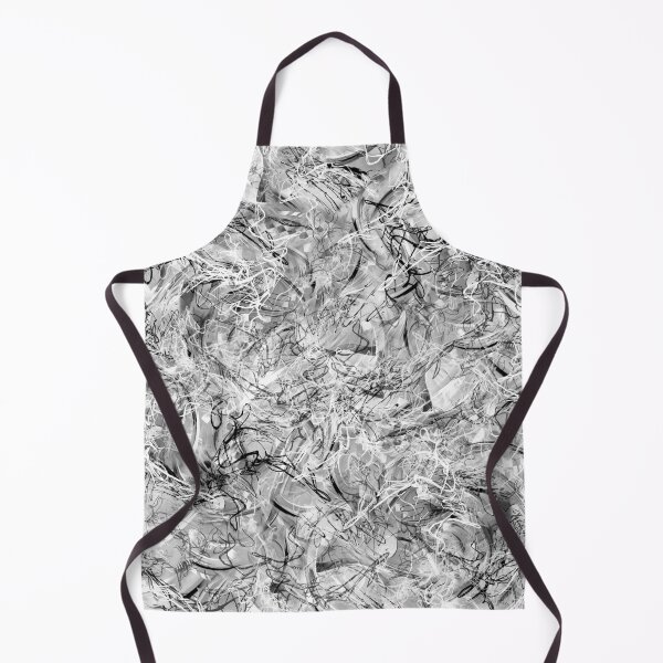 Item preview, Black White Scribble Splatter Abstract Painting designed and sold by Juleez.