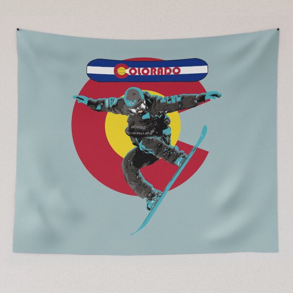 Item preview, Colorado snowboarding flag designed and sold by studioss76.