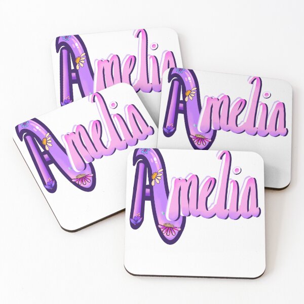 Item preview, Amelia 2 Girls and womens Personalized Custom name Amelia designed and sold by Artonmytee.