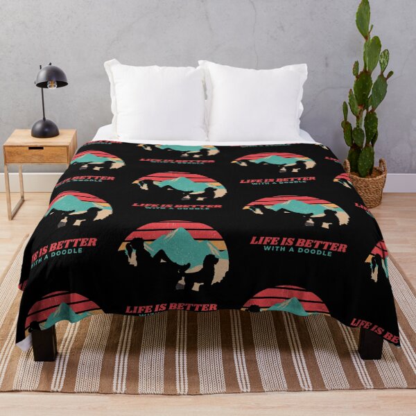 Item preview, Womens Life Is Better With A Doodle Sunset Gift designed and sold by Guarddogdrive.