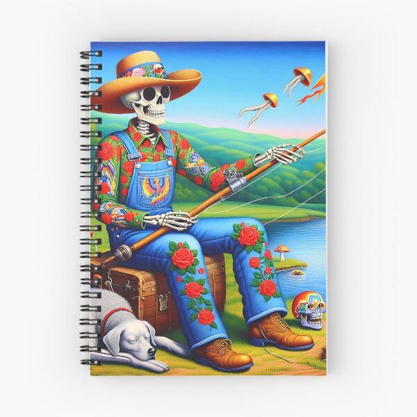 Item preview, Stream Fishing Country Skeleton Style designed and sold by HippieFarms11.
