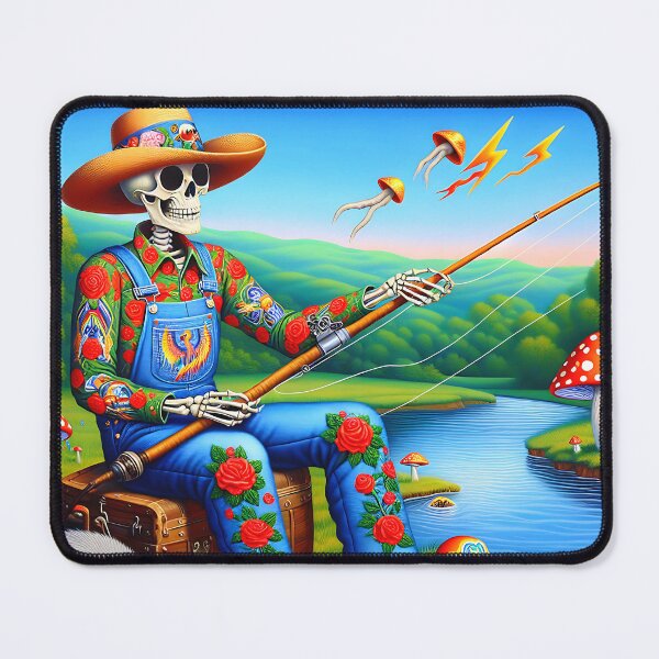 Item preview, Stream Fishing Country Skeleton Style designed and sold by HippieFarms11.