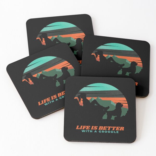 Item preview, Womens Life Is Better With A Groodle Sunset Gift designed and sold by Guarddogdrive.