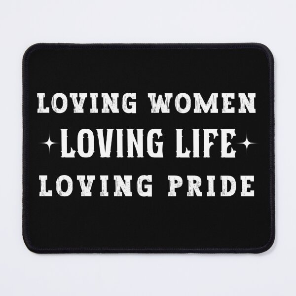 Item preview, Loving Women, Loving Life, Loving Pride. Retro Vintage Typography Pride Month Dark Colors Design designed and sold by Raise2Shine.