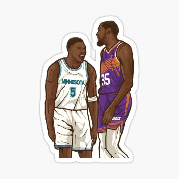 Vista previa del artículo con la obra «Anthony Edwards se burla de Kevin Durant», diseñado y vendido por RatTrapTees.
