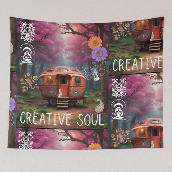 Artikelvorschau, Creative Soul Gypsy Caravan Forestcore Design entworfen und verkauft von EarthArtDesigns.