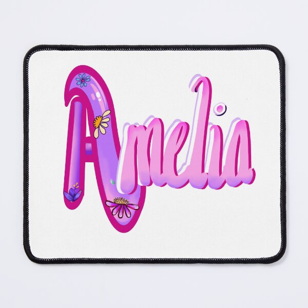 Item preview, Amelia pink outline Girls and womens Personalized Custom name Amelia designed and sold by Artonmytee.