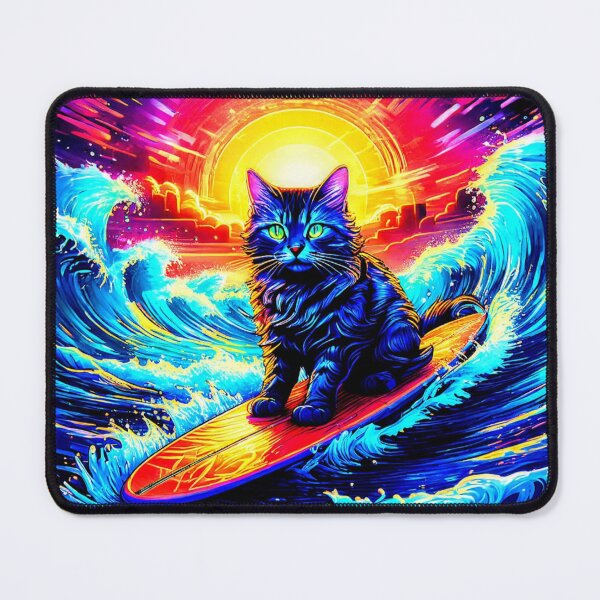 Item preview, Cat Surf Sunrise designed and sold by Kingcls.
