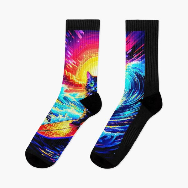 Item preview, Cat Surf Sunrise designed and sold by Kingcls.