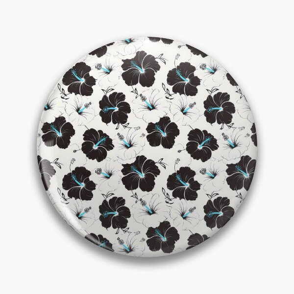 Item preview, Elegant Monochrome Hibiscus Pattern designed and sold by VoyteksDesigns.