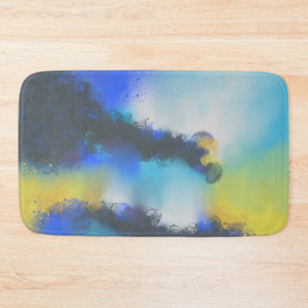 Item preview, Sky Is The Limit - Blue Yellow White Abstract designed and sold by Joey Santiago.