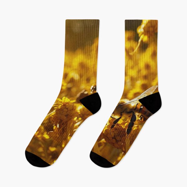 Item preview, Beautiful Honey Moon Bees Collecting pollen designed and sold by SassyArtistry.