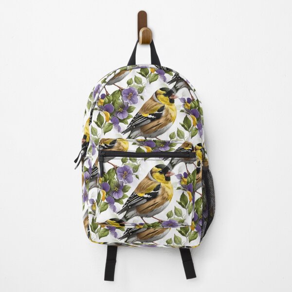 Item preview, Goldfinch Surrounded By Common Violet Flowers Pattern 3 designed and sold by taiche.