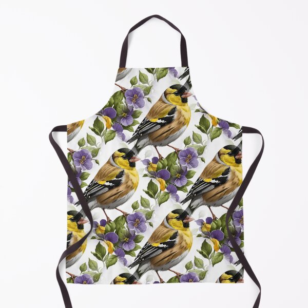 Item preview, Goldfinch Surrounded By Common Violet Flowers Pattern 3 designed and sold by taiche.