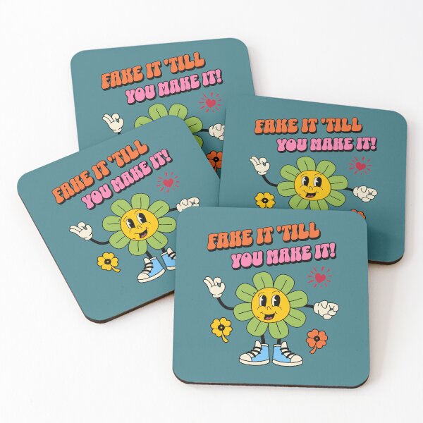 Item preview, Fake it till you make it sunflower designed and sold by SmilesnGifts.