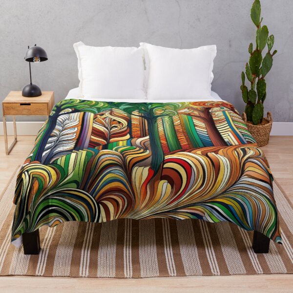 Item preview, Colorful Woods Optical Illusion designed and sold by ArtemisDesignAI.