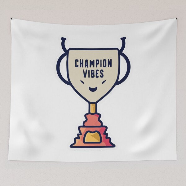 Item preview, Champion Vibes Soccer Trophy Geometric Design designed and sold by NiftyWrx.