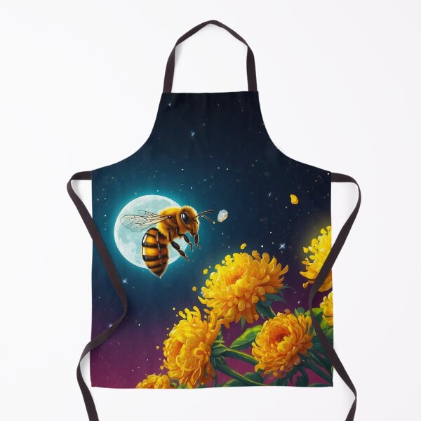 Item preview, Bee Collecting Honey Moon Art designed and sold by SassyArtistry.