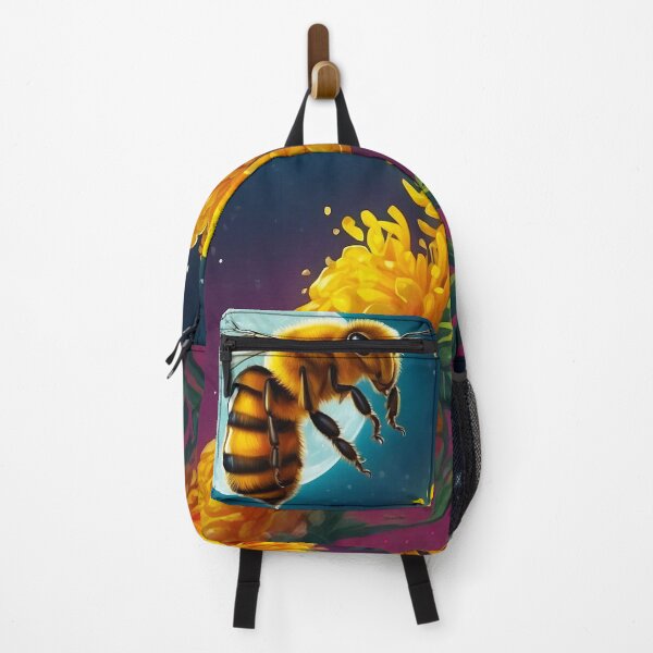 Item preview, Bee Collecting Honey Moon Art designed and sold by SassyArtistry.