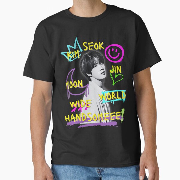 BTS JIN WORLDWIDE HANDSOME Tシャツ　Mサイズ Worldwide Handsome BTS Jin T Shirt - mpcteehouse.com