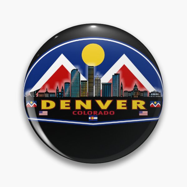 Item preview, Denver Colorado skyline flag designed and sold by studioss76.