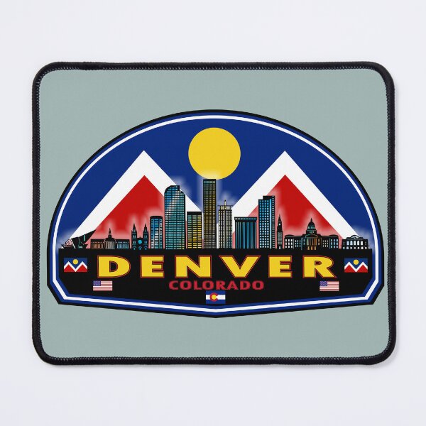 Item preview, Denver Colorado skyline flag designed and sold by studioss76.