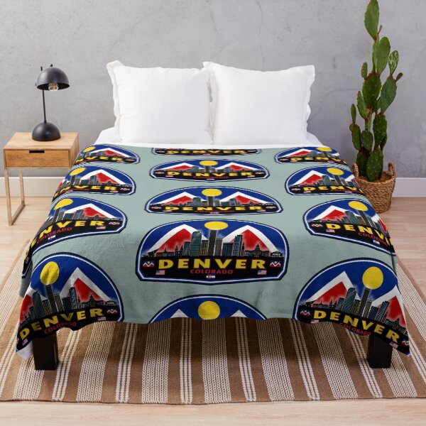 Item preview, Denver Colorado skyline flag designed and sold by studioss76.
