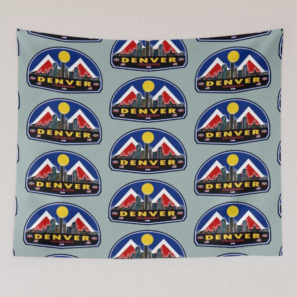 Item preview, Denver Colorado skyline flag designed and sold by studioss76.
