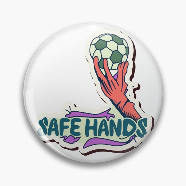 Item preview, Safe Hands - Goalie Catching Soccer Ball Art designed and sold by NiftyWrx.