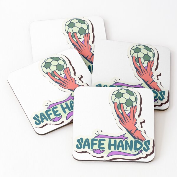 Item preview, Safe Hands - Goalie Catching Soccer Ball Art designed and sold by NiftyWrx.