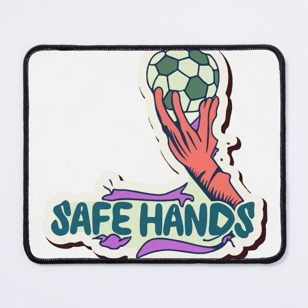 Item preview, Safe Hands - Goalie Catching Soccer Ball Art designed and sold by NiftyWrx.