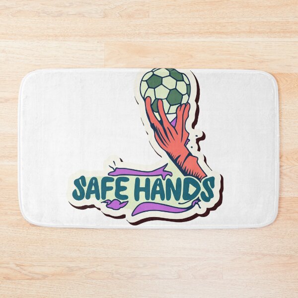 Item preview, Safe Hands - Goalie Catching Soccer Ball Art designed and sold by NiftyWrx.