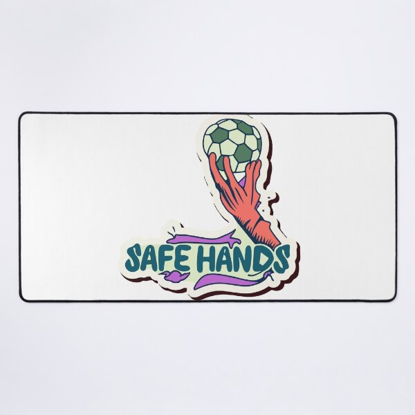 Item preview, Safe Hands - Goalie Catching Soccer Ball Art designed and sold by NiftyWrx.