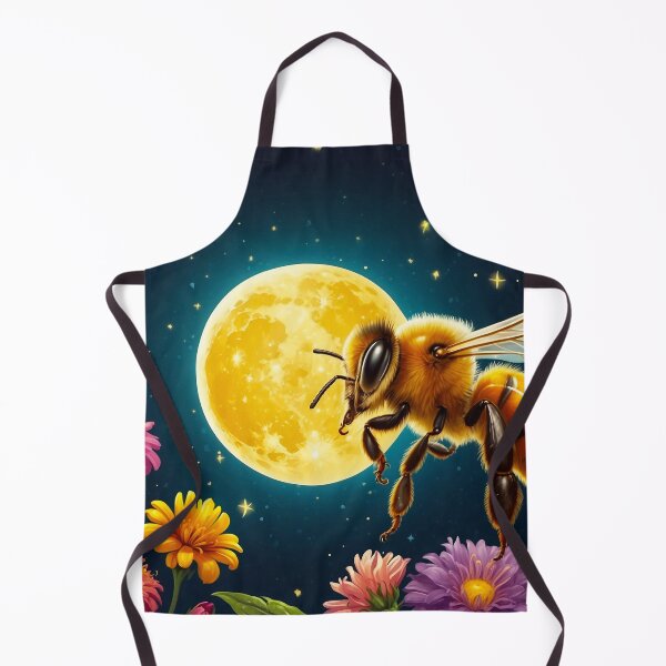 Item preview, Honey Moon Bee Collecting Honey At Moon Flowers designed and sold by SassyArtistry.