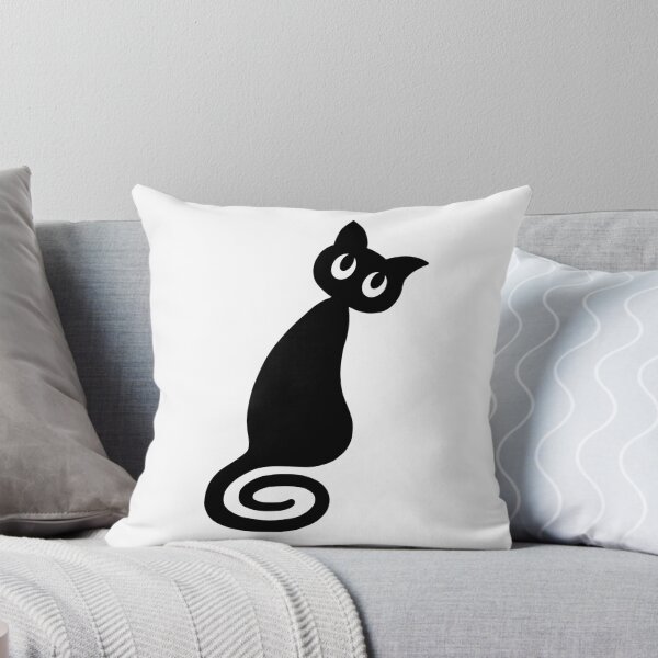 Item preview, black cat designed and sold by funkyfrogshop.