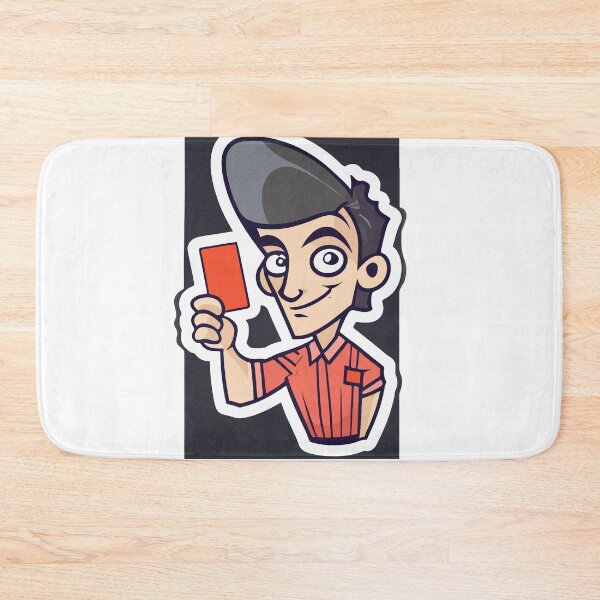 Item preview, Cartoon Soccer Referee with Red Card designed and sold by NiftyWrx.