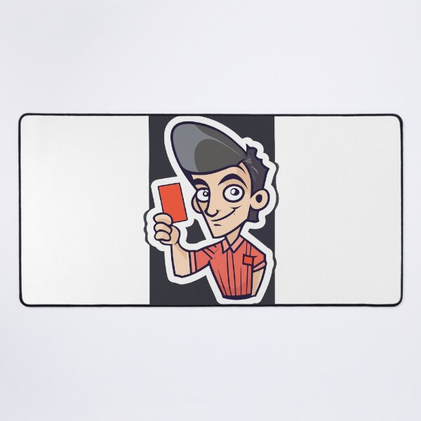 Item preview, Cartoon Soccer Referee with Red Card designed and sold by NiftyWrx.