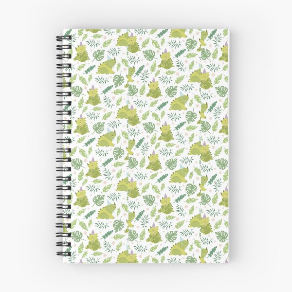 Item preview, "Prehistoric Jungle: Dinosaurs and Palm Leaves Seamless Pattern designed and sold by hjian8219.