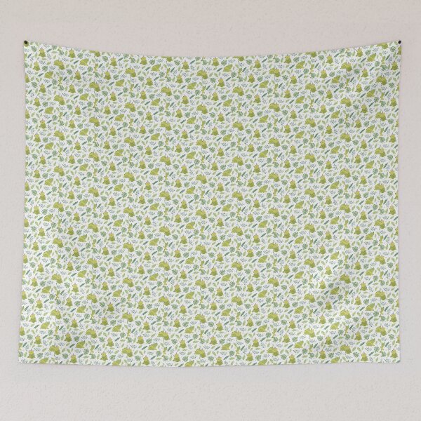 Item preview, "Prehistoric Jungle: Dinosaurs and Palm Leaves Seamless Pattern designed and sold by hjian8219.