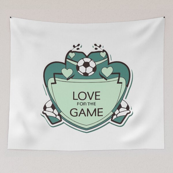 Item preview, Love for the Game - Heart Football Formation designed and sold by NiftyWrx.